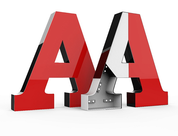 Объемные буквы